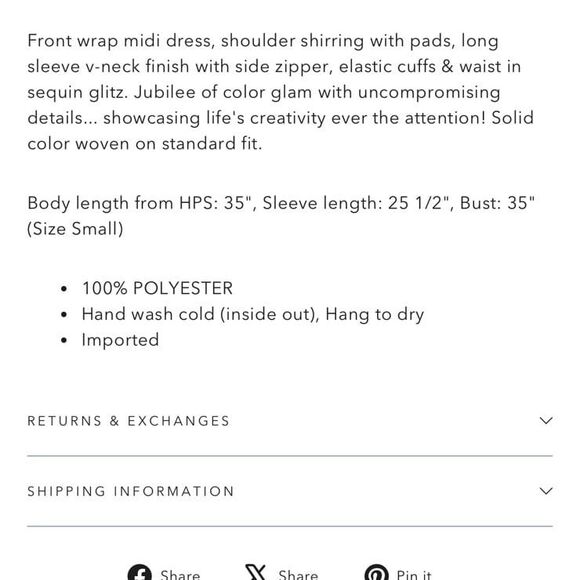 Dear John Jeans Mina front wrap black sequin dress - Picture 7 of 7